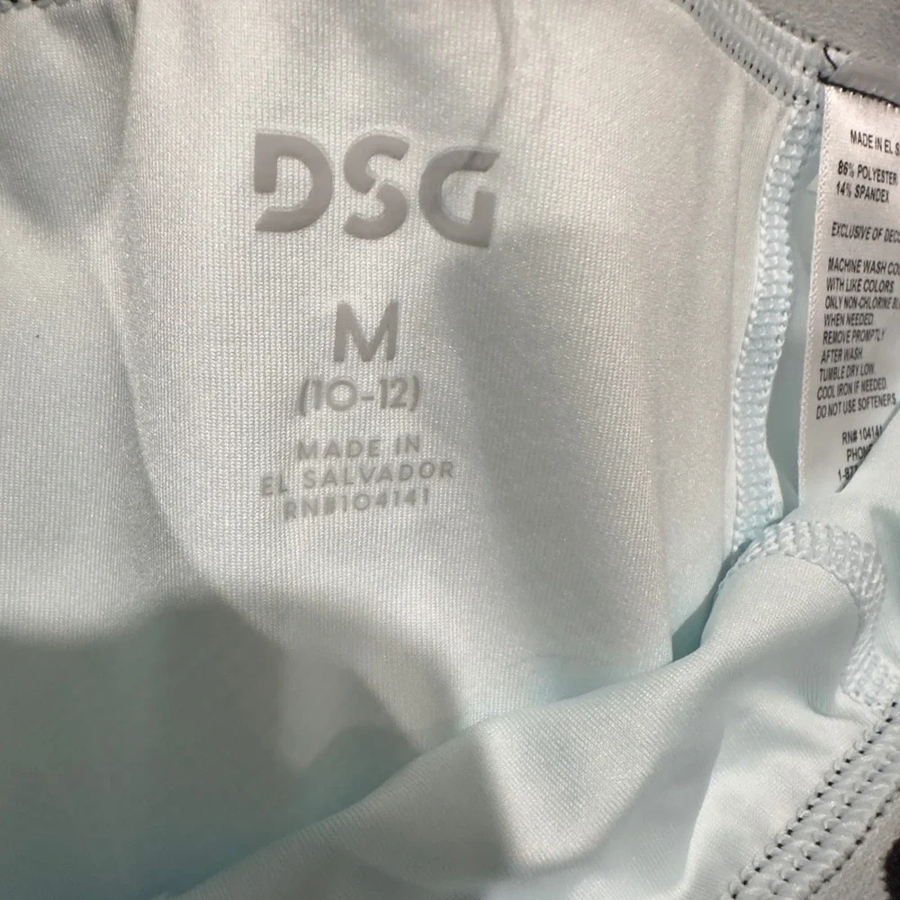 DSG Boys Light Blue AI Formations Print Compression Shorts Size Medium 10-12 NWT